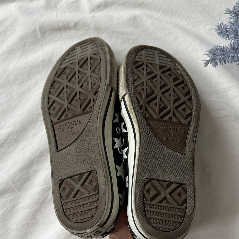 Converse all star, Starry Black and White Sneakers - Picture 7 of 7